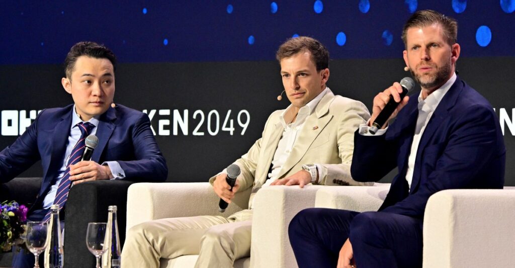 Justin Sun takes crypto company public — reportedly with help from Eric Trump